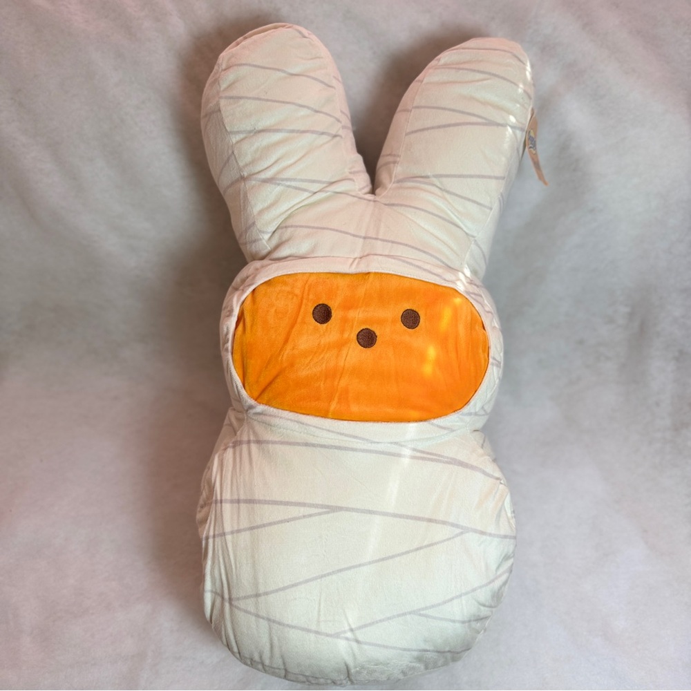 Peeps 24” Plush‎ Orange Bunny Shape w/ White Mummy Wrap, New with Tags, Dandee
